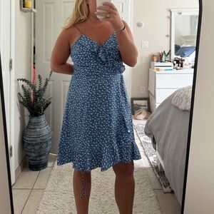 Floral Blue Dress! Brand new